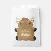 Moose Birthday Party Bedankzakje (Voorkant)