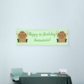 Moose Birthday Party Green Spandoek (Beurs)