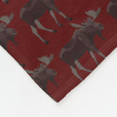 Moose Blankets Moose Art Blanket Custom Beddengoed Fleece Deken (Hoek)