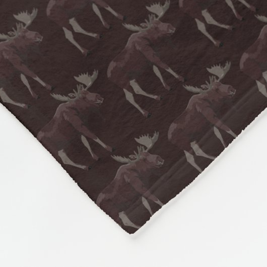 Moose Blankets Moose Art Blanket Custom Beddengoed Fleece Deken (Hoek)