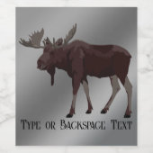 Moose Bottle Étiquettes Custom Moose Étiquettes (Étiquettes simples)