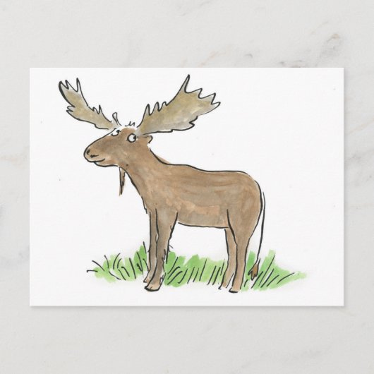 Moose Briefkaart (Voorkant)