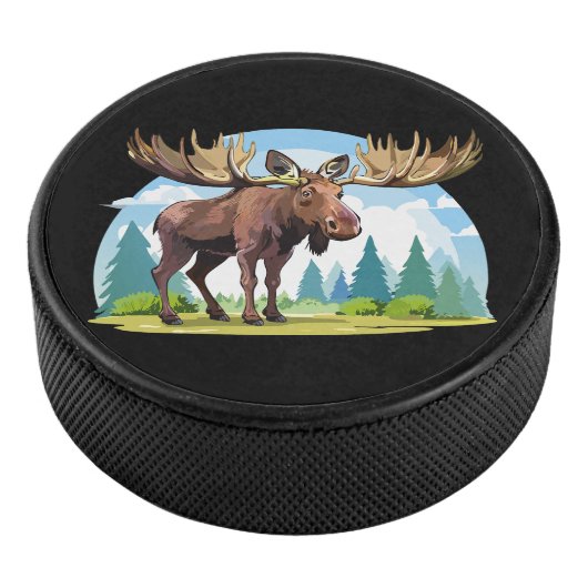 Moose buck hockey puck (3/4)