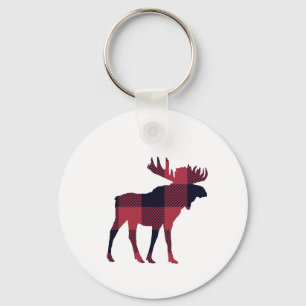 Moose Buffalo Check Mountain Sleutelhanger