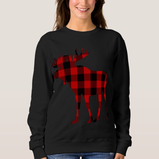 Moose Buffalo Red Plaid Shirt Gift (Voorkant)