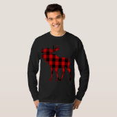 Moose Buffalo Rood Plaid T-shirt (Voorkant volledig)