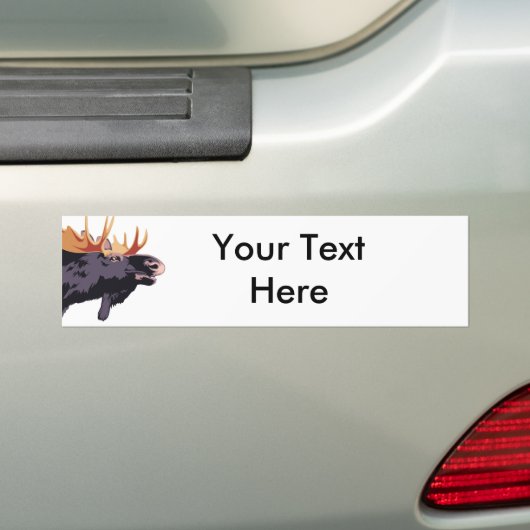 MOOSE BUMPERSTICKER (Op auto)