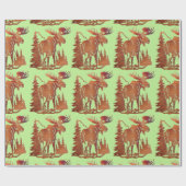 "Moose" Cadeaupapier (Vlak)