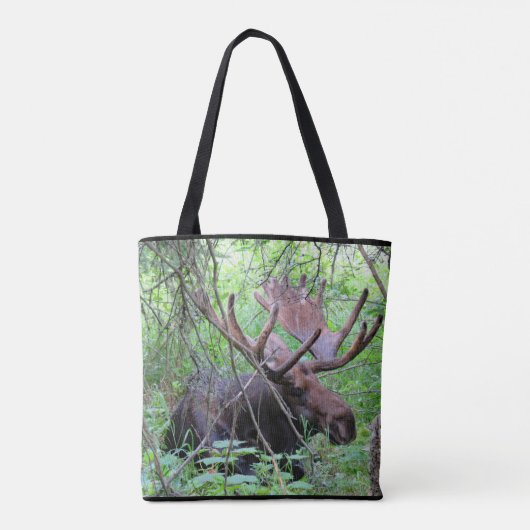 Moose canvas tas (Achterkant)