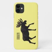 Moose cartoon illustratie Case-Mate iPhone case (Achterkant)