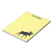 Moose cartoon illustratie notitieblok (Gedraaid)
