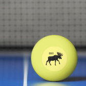 Moose cartoon illustratie pingpongballen (Net)