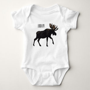 Moose cartoon illustratie romper