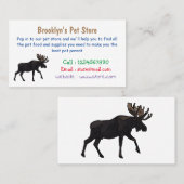 Moose cartoon illustratie visitekaartje (Voorkant / Achterkant)