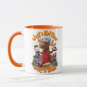 Moose Chef Backing bij de kachel Mok