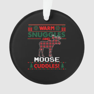 Moose Christmas Pajama Shirt Moose Ugly Christmas