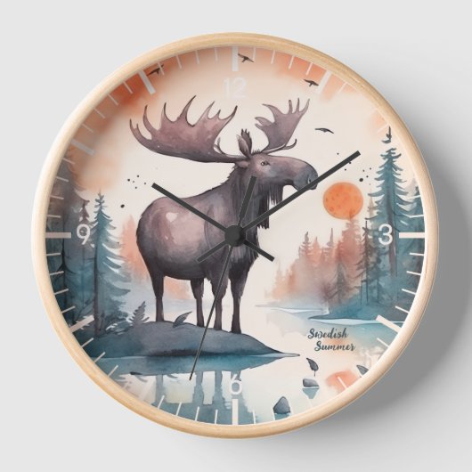  Moose Clock (Voorkant)