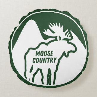 Moose Country Mountains Rond Kussen