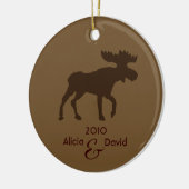 Moose Country Rustic kerstboom Ornament (Links)