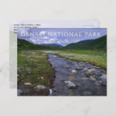 Moose Creek, bergen, Denali National Park Briefkaart (Voorkant / Achterkant)
