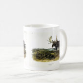 Moose Deer (Moose - Alces alces) van Audubon Koffiemok (Voorkant rechts)