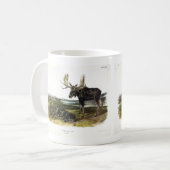 Moose Deer (Moose - Alces alces) van Audubon Koffiemok (Voorkant links)