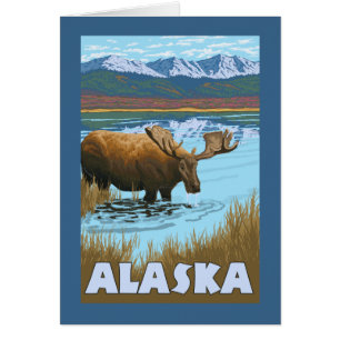 Moose Drink Poster voor watervlekreizen