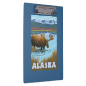 Moose Drink Poster voor watervlekreizen Klembord (Rechts)