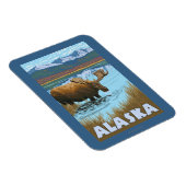 Moose Drink Poster voor watervlekreizen Magneet (Rechterzijde)