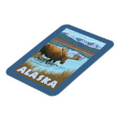 Moose Drink Poster voor watervlekreizen Magneet (Linkerzijde)