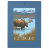 Moose DrinkingColorado Klembord (Achterkant)