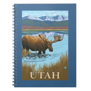 Moose DrinkingUtah Notitieboek