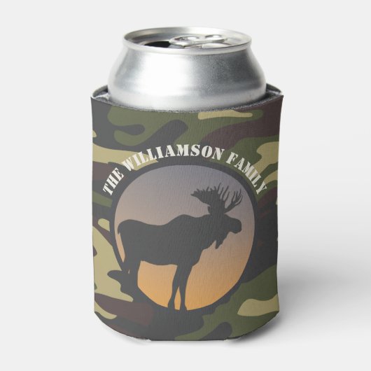 Moose en Camo Blikjeskoeler (Blikje Voorkant)