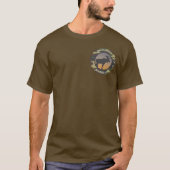Moose en Camo Round Design T-Shirt (Voorkant)
