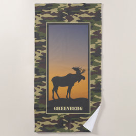 Moose en Camo Strandlaken