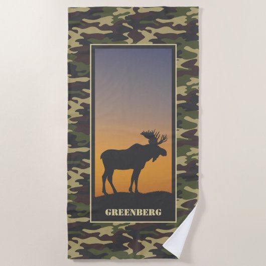 Moose en Camo Strandlaken (Voorkant)