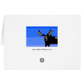 Moose en hiver - Art original de la faune (Dos Horizontal)