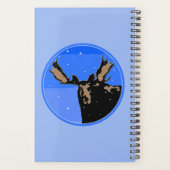 Moose en hiver - Art original de la faune (Dos)