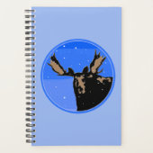 Moose en hiver - Art original de la faune (Devant)