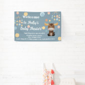 Moose en Mobiel baby shower banner (Insitu)