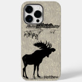 Moose- en Wolf-houtkorfoon Case-Mate iPhone Case (Achterkant)
