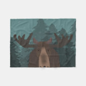 Moose Fleece Blanket (Voorkant (Horizontaal))