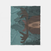 Moose Fleece Blanket Deken (Voorkant)