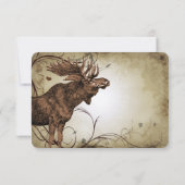 Moose Forest Lodge Ranch Wedding RSVP (Achterkant)