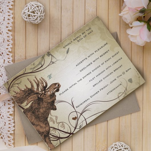  Moose Forest Lodge Ranch Wedding RSVP