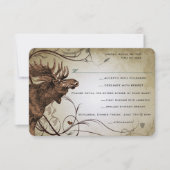  Moose Forest Lodge Ranch Wedding RSVP (Voorkant)