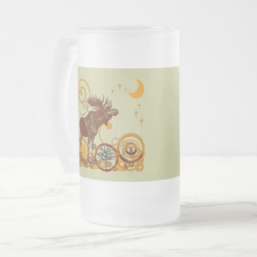 Moose Frosted Mok (Voorkant links)