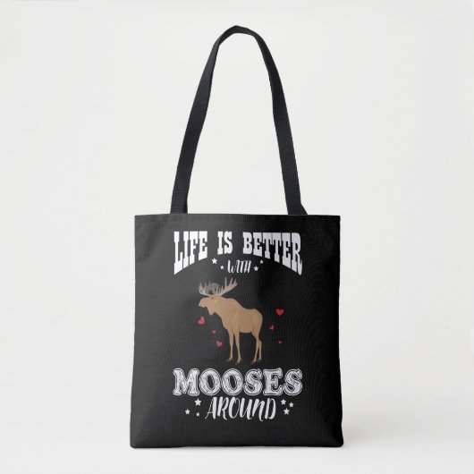 Moose Gift Farmer Elk voor Canadese overs Draagtas (Voorkant)