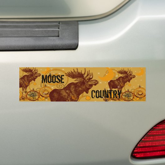 Moose Gifts Bumpersticker (Op auto)