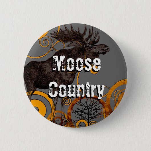 Moose Gifts Ronde Button 5,7 Cm (Voorkant)